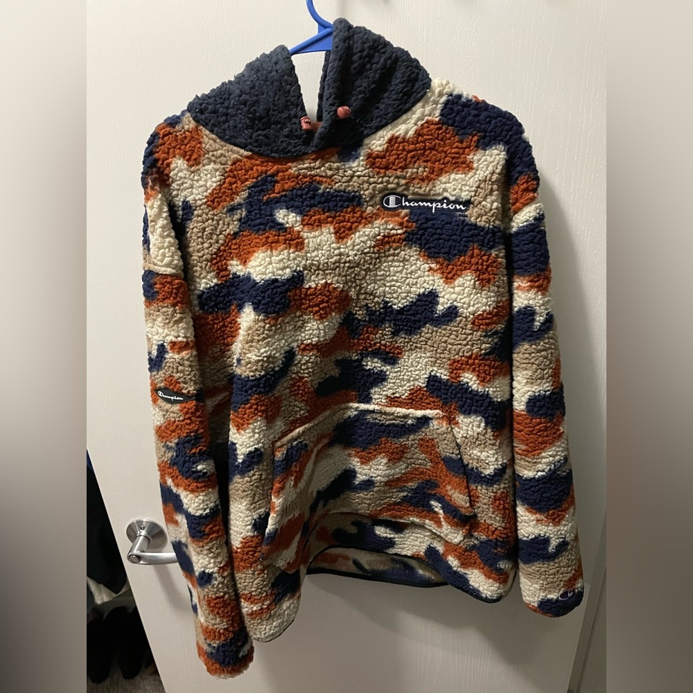 Champion High Pile Camo Fleece Hoodie